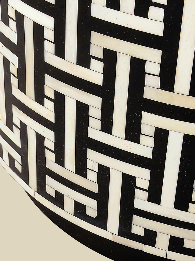 Evie Bone Inlay Side Table