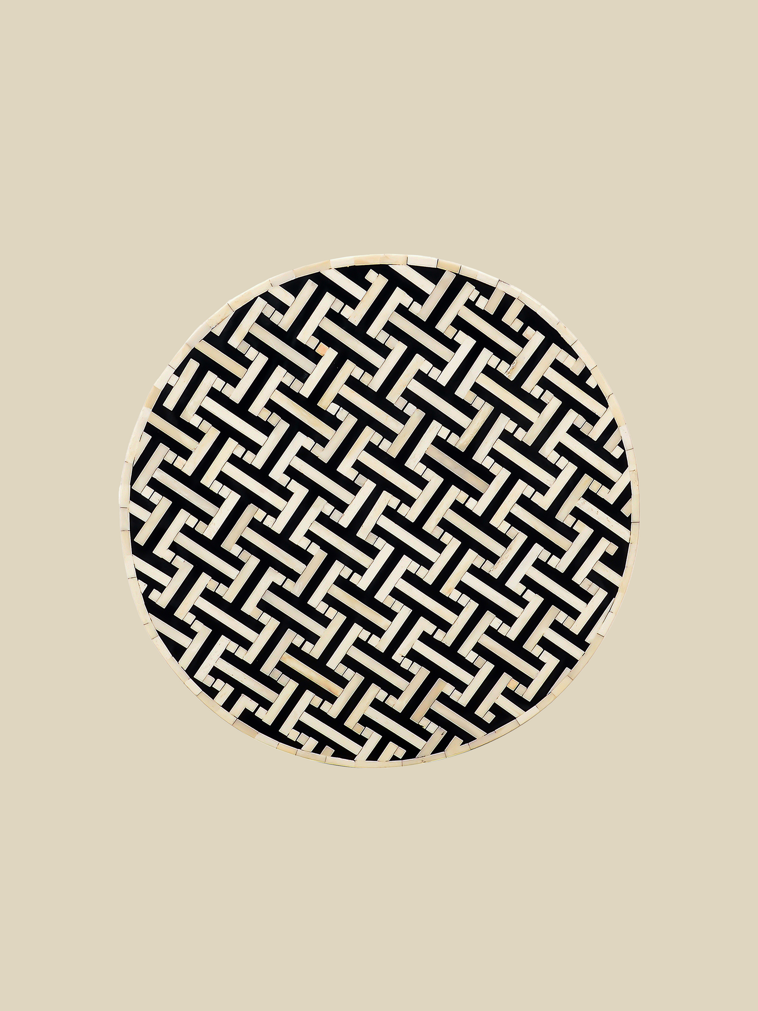 Evie Bone Inlay Side Table