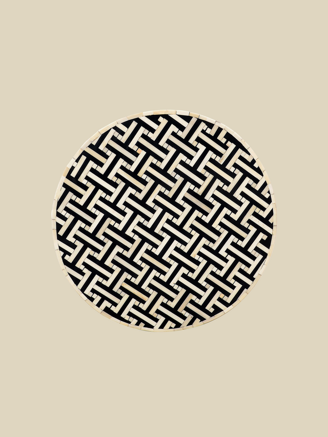 Evie Bone Inlay Side Table