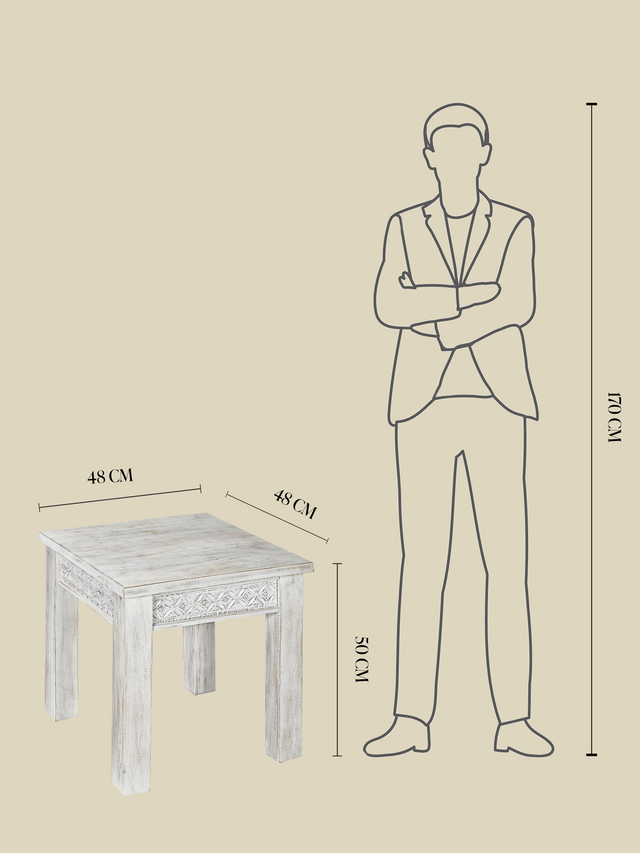 Cian Wooden Side Table