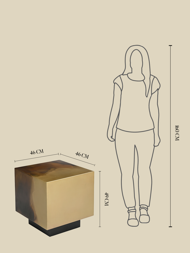 Sara Ombre Iron Side Table