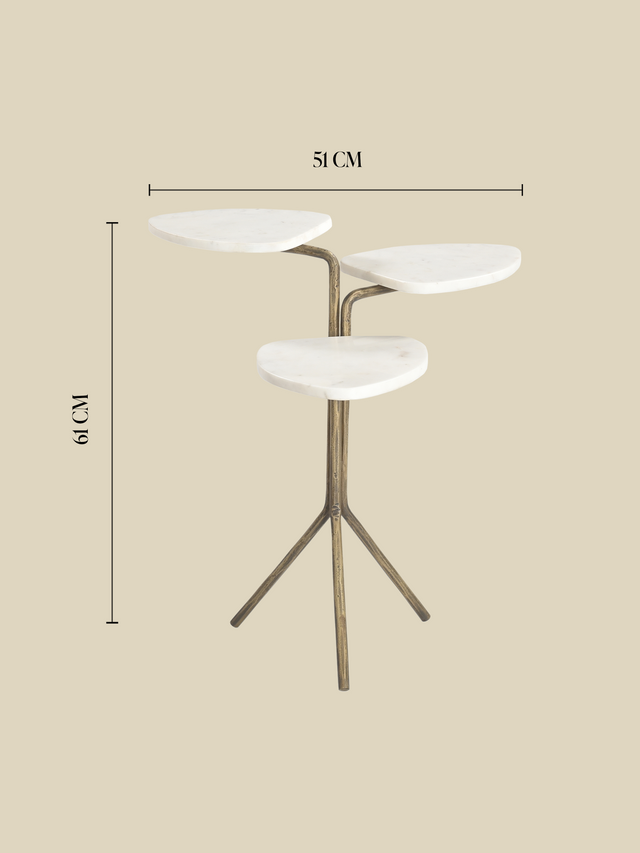 Gigi Marble Top Side Table