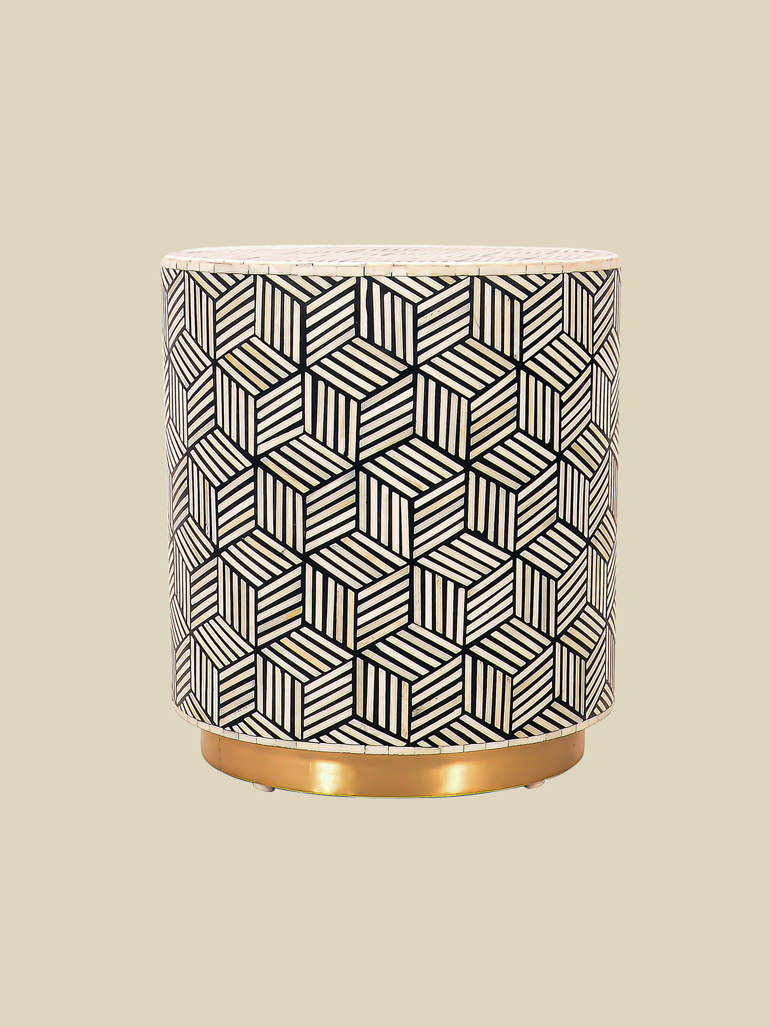 Raya Bone Inlay Side Table