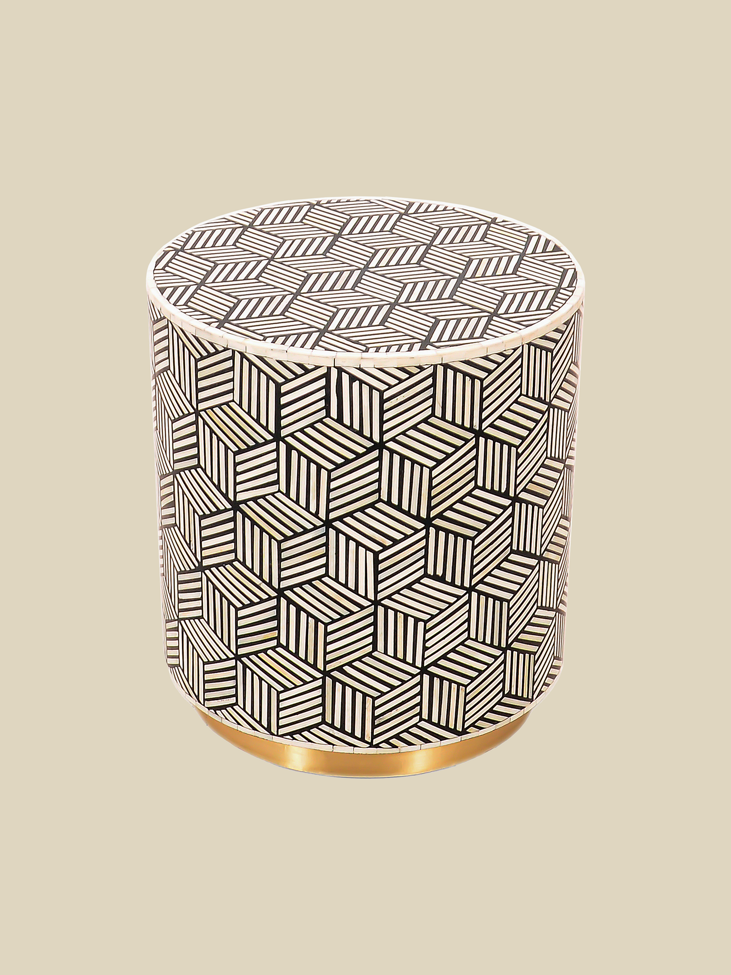 Raya Bone Inlay Side Table