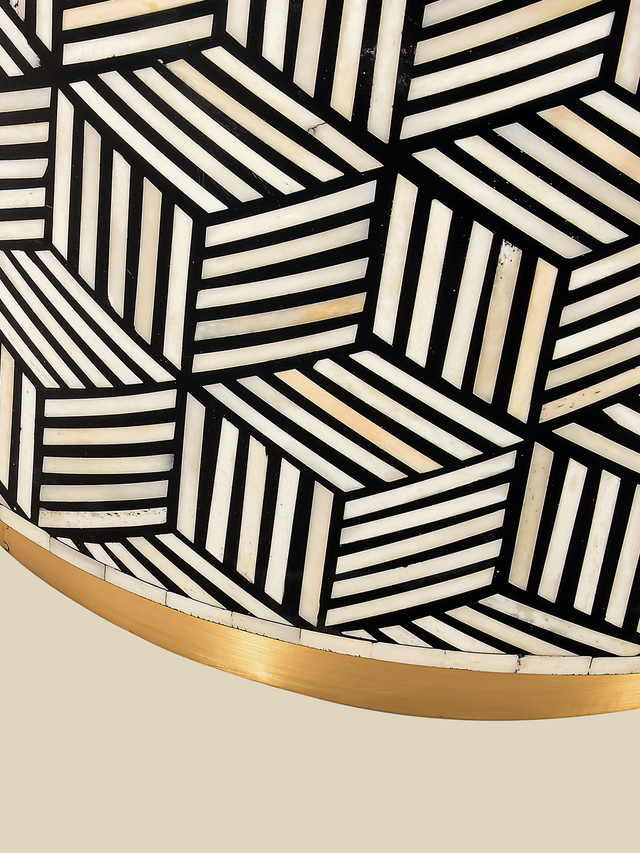 Raya Bone Inlay Side Table