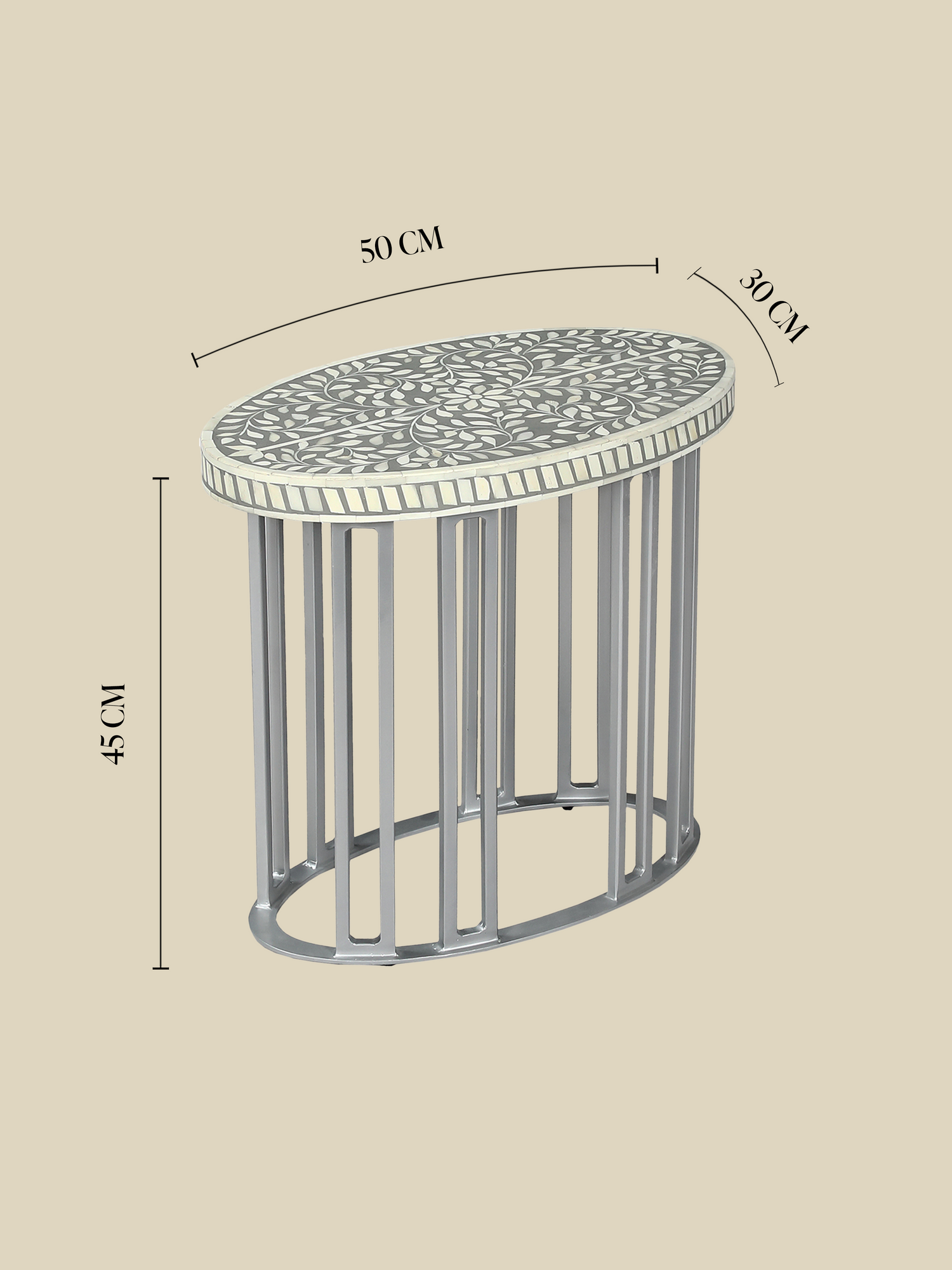 Karen Bone Inlay Side Table