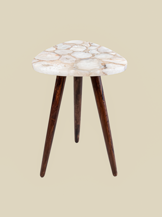 Celeste Pearl Agate Side Table