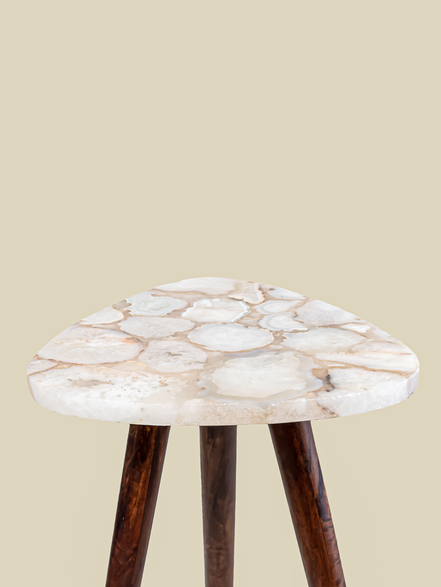 Celeste Pearl Agate Side Table