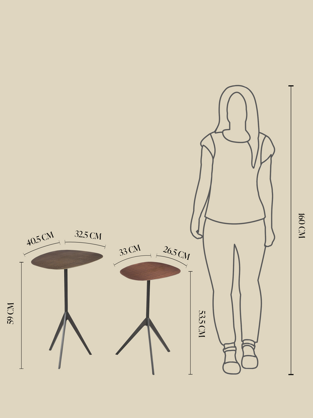 Ember Set of 2 Iron Side Tables