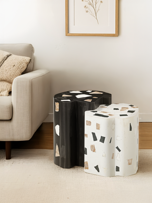 Levi Terrazzo Side Tables – Set of 2