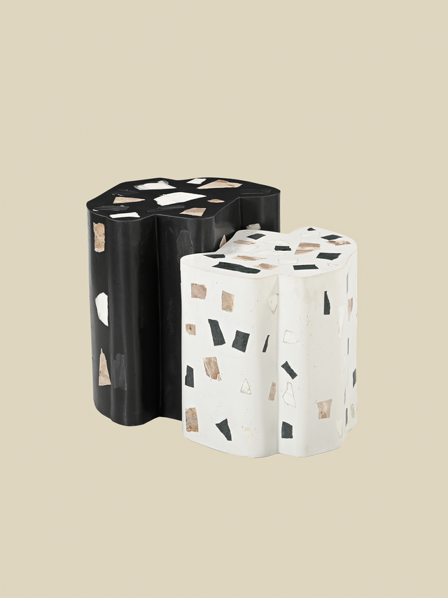 Levi Terrazzo Side Tables – Set of 2