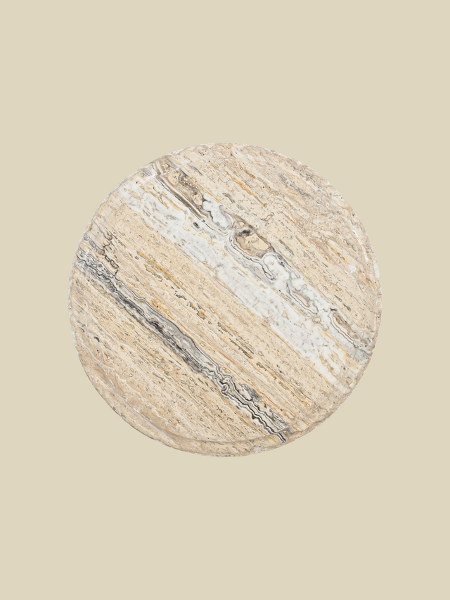 Silas Travertine Side Table Set