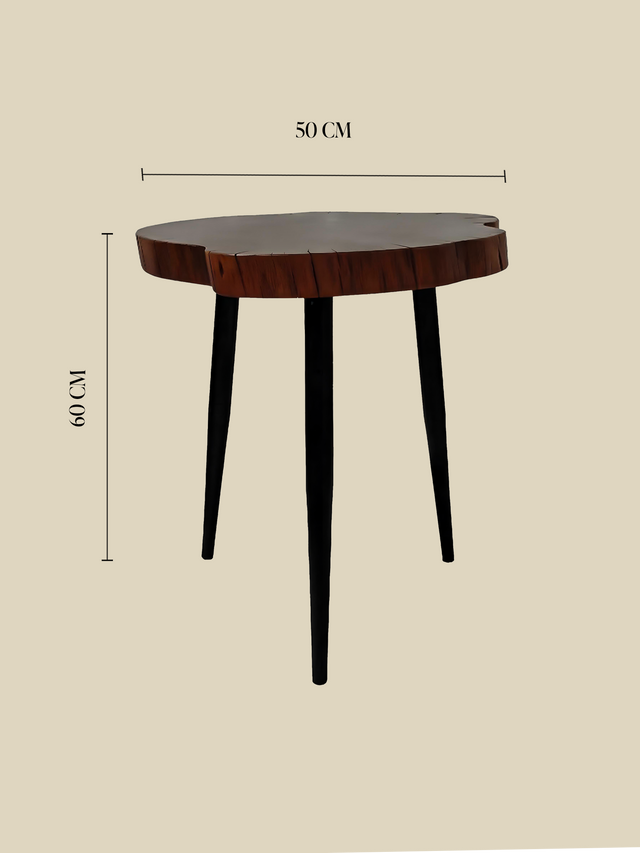 Logan Organic Shape Side Table - Small