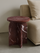 Petra Burgundy Marble Side Table