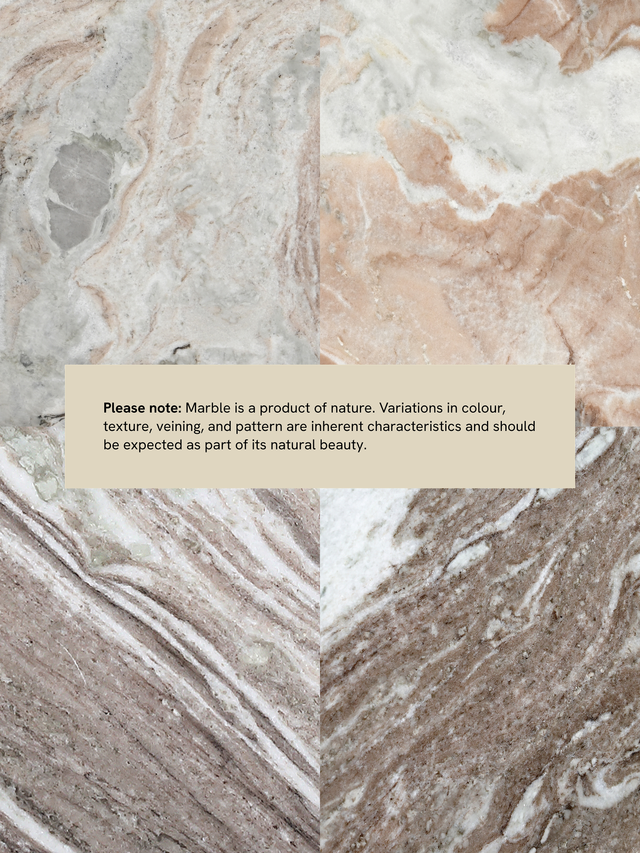 Cassian Grey Marble Side Table