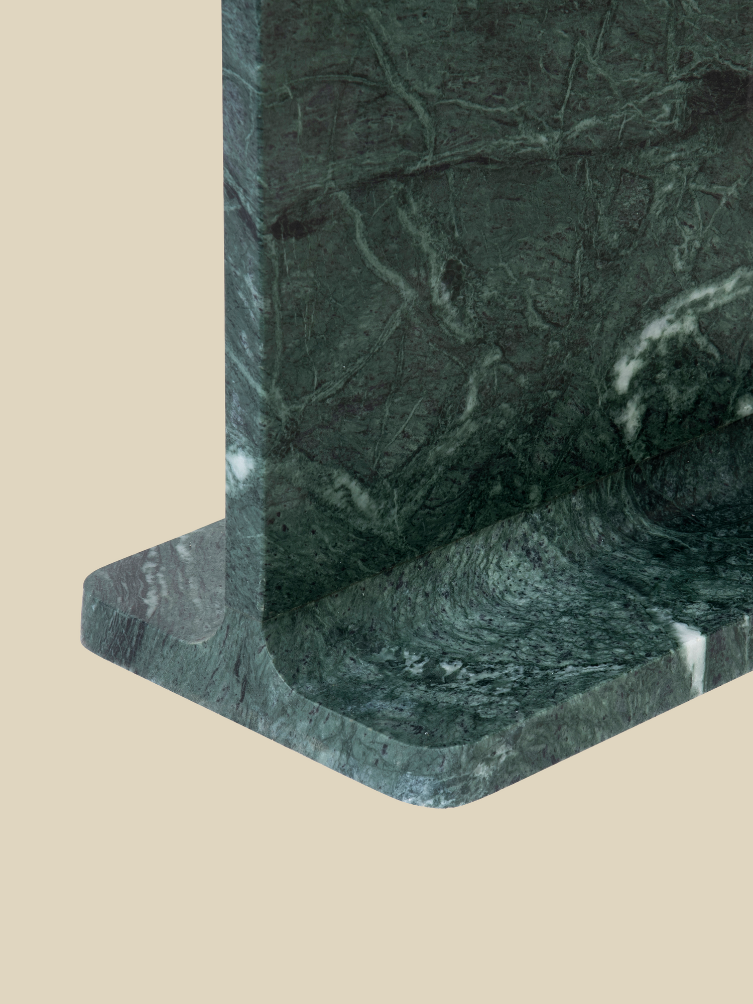 Cassian Green Marble Side Table