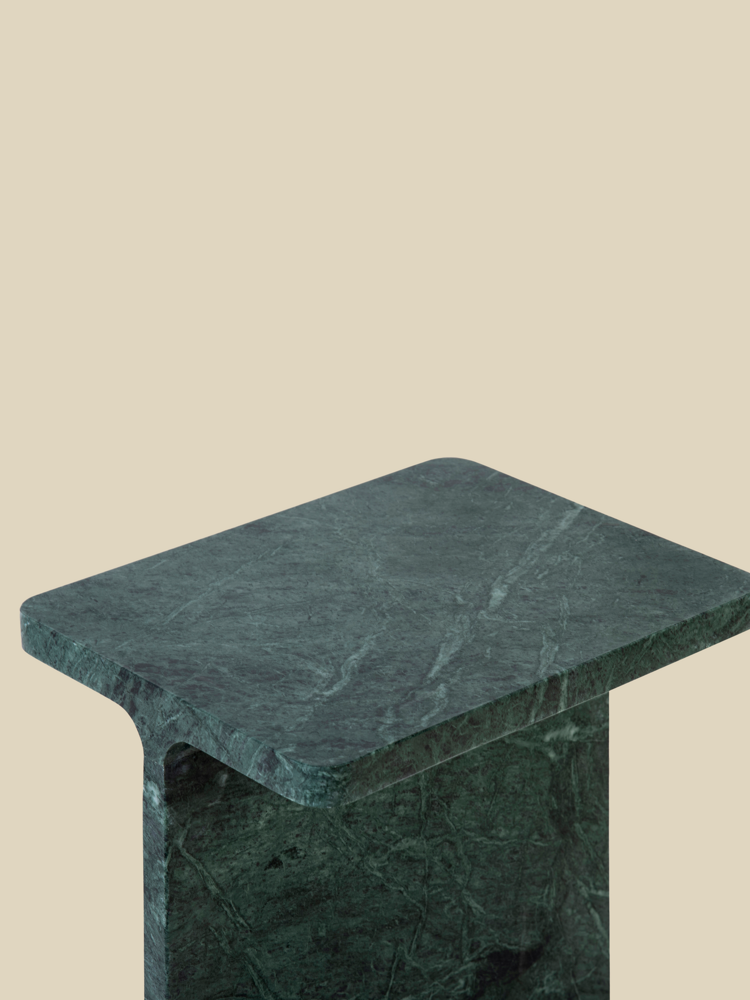 Cassian Green Marble Side Table