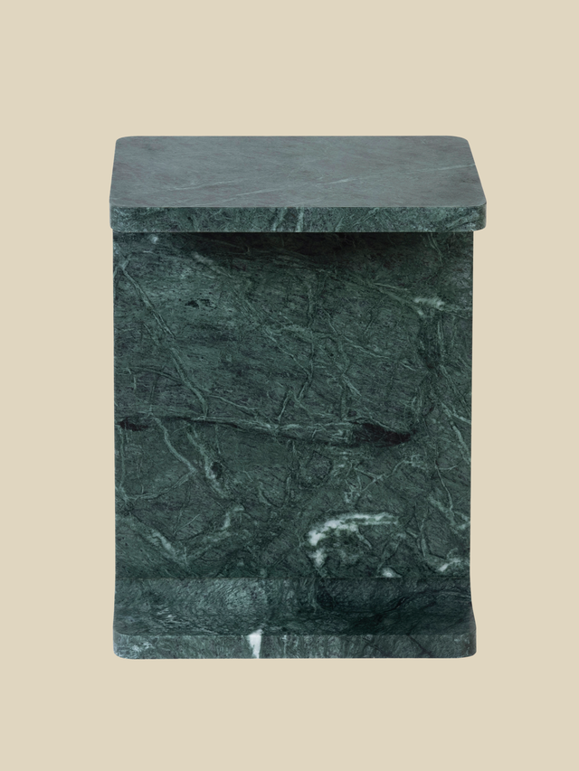 Cassian Green Marble Side Table