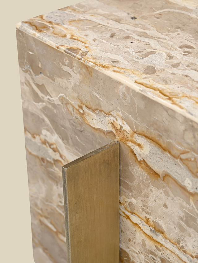 Aurex Marble Top Side Table