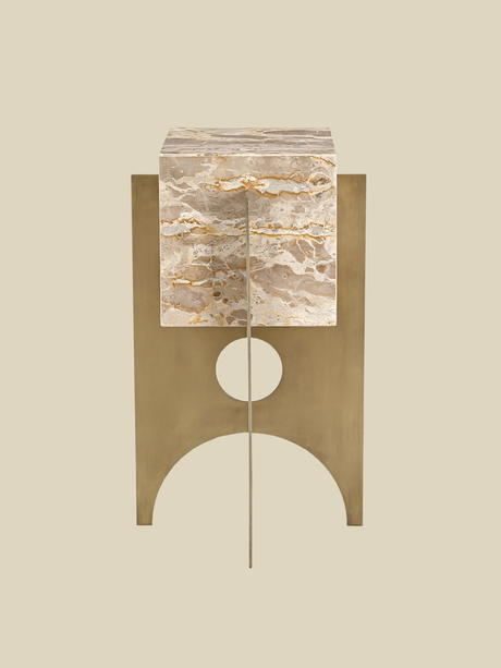 Aurex Marble Top Side Table