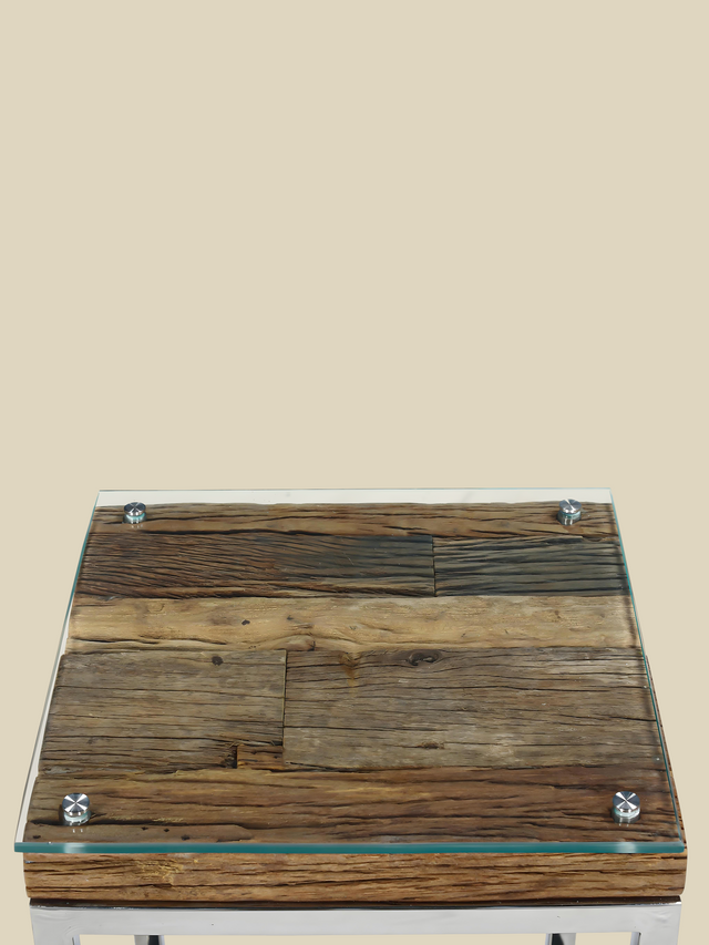 Yuki Reclaimed Wood Nesting Side Tables