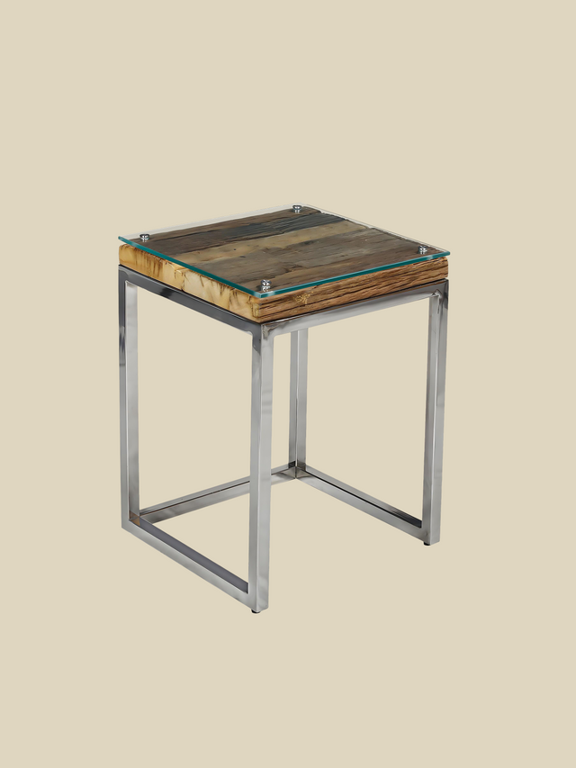 Yuki Reclaimed Wood Nesting Side Tables