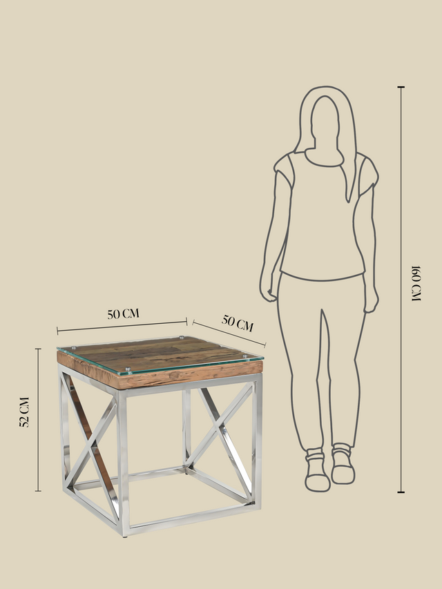 Remi Reclaimed Wood Side Table
