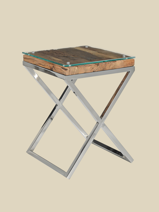 Aria Reclaimed Wood Side Table