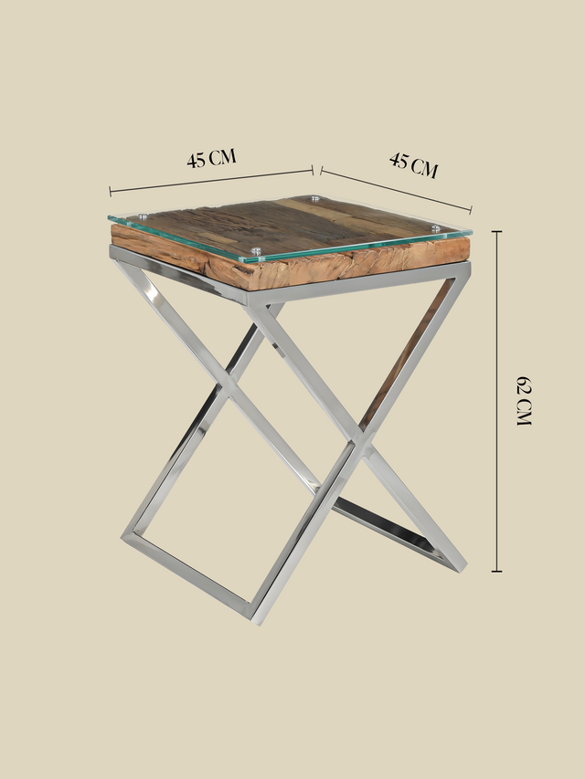Aria Reclaimed Wood Side Table
