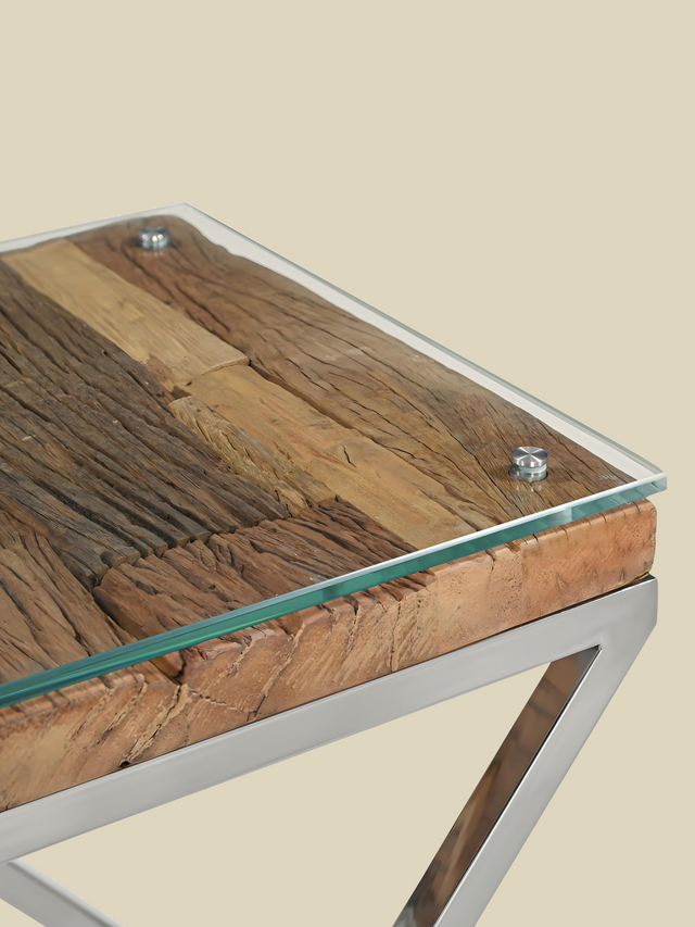 Aria Reclaimed Wood Side Table