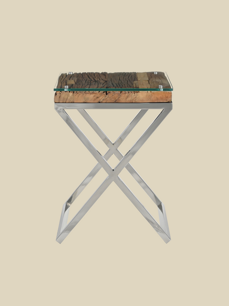 Aria Reclaimed Wood Side Table