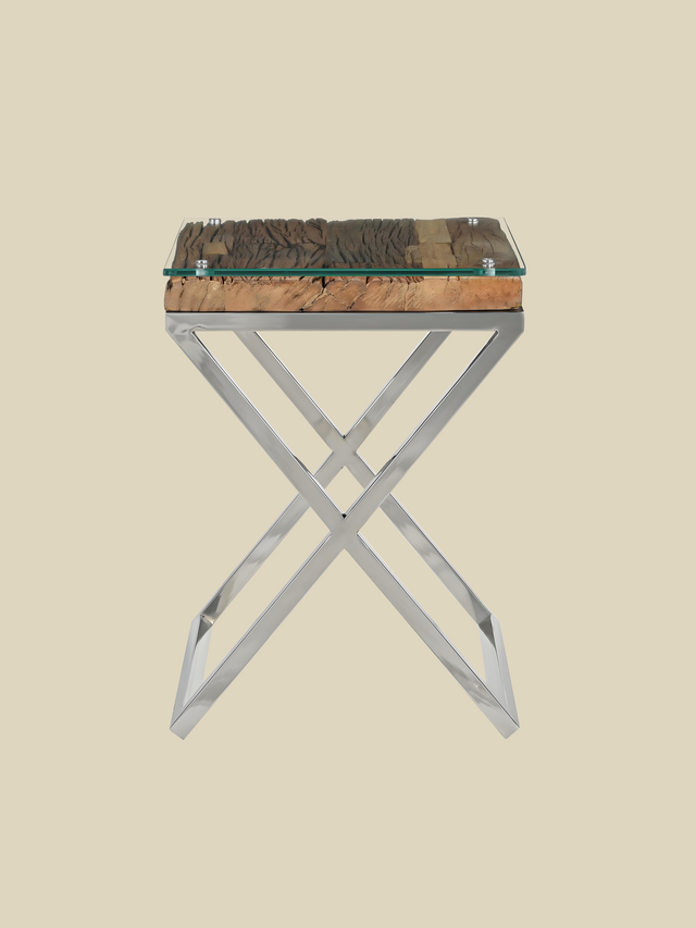 Aria Reclaimed Wood Side Table