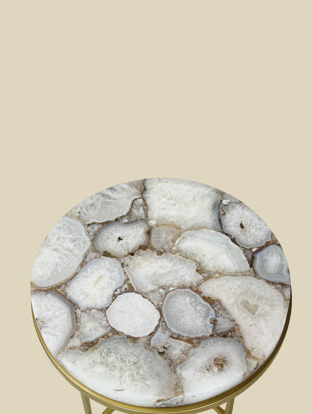 Emma Pearl Agate Side Table