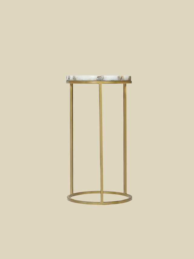 Emma Pearl Agate Side Table