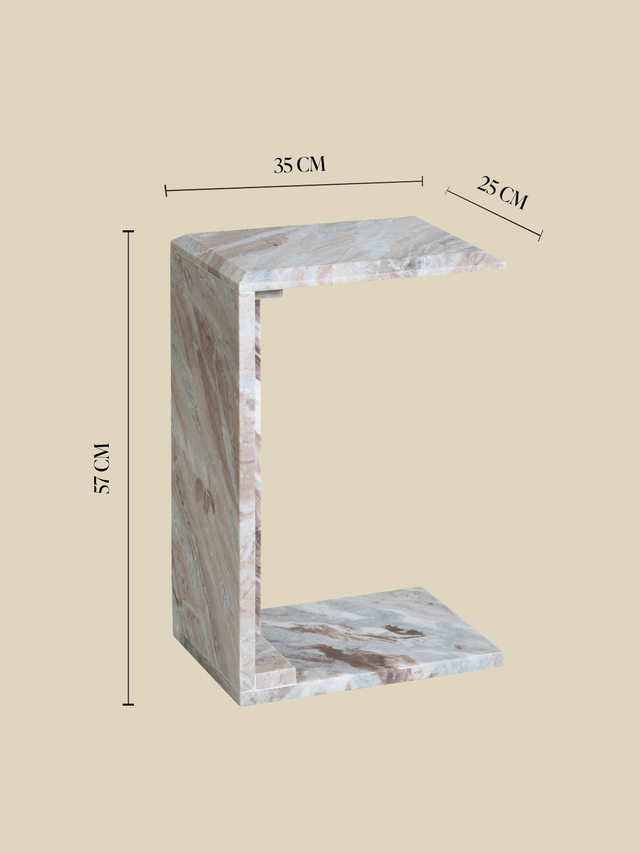 Aster Toronto Marble Side Table