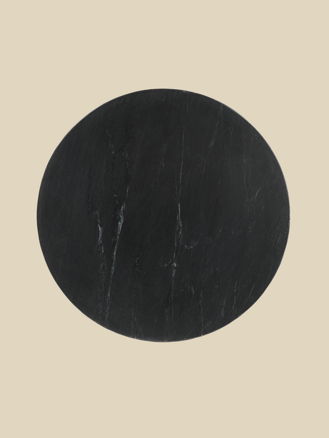 Lydia Mango Wood Sculptural Side Table - Black