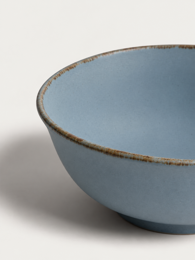 Cassia Blue Porcelain Serving Bowls - Set of 2