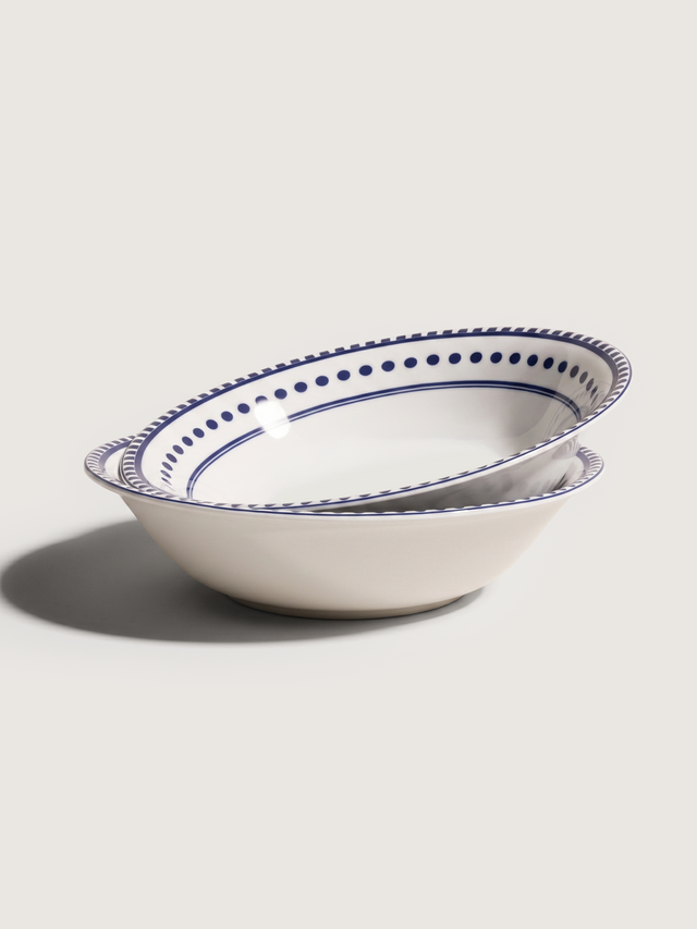 Silvane Porcelain Serving Bowls - Set of 2