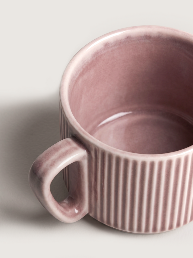 Cosima Blush Porcelain Cup & Saucer - Set of 2