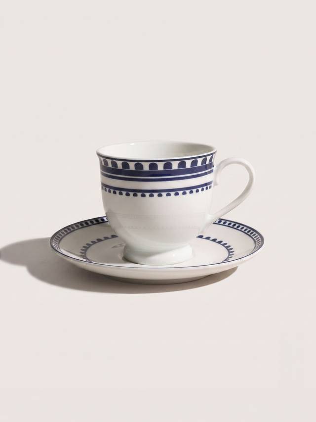 Silvane Porcelain Cup & Saucer - Set of 2