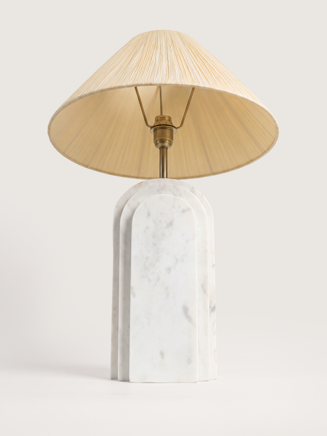 Arko Marble Geometric Lamp Base