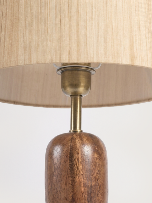 Peba Mini Mango Wood Pebble Lamp Base