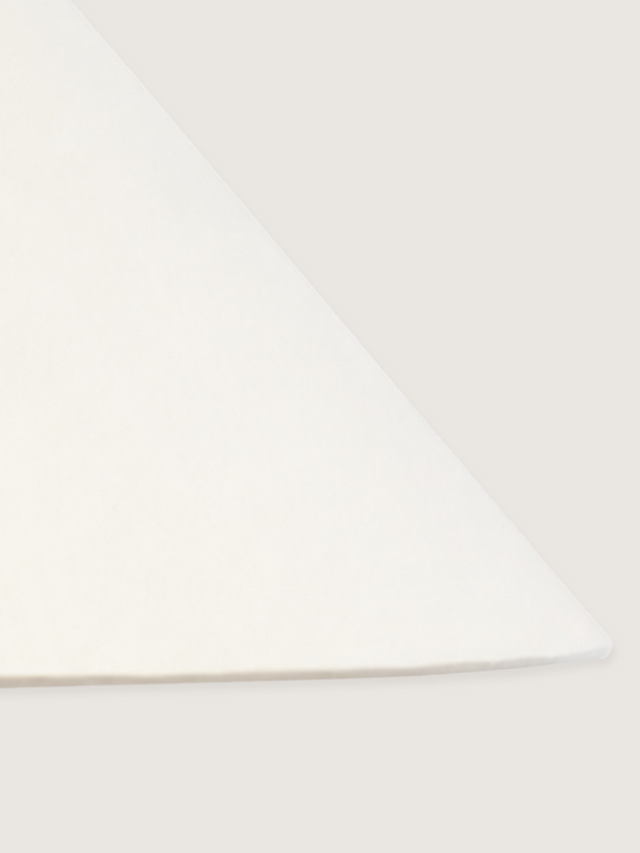 Vila Cotton Lampshade with Geometric Marble Base
