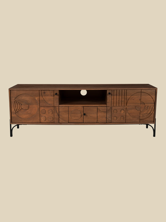Bastian Mango Wood Media Unit