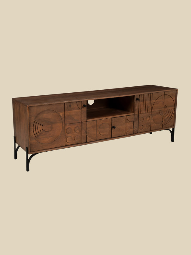 Bastian Mango Wood Media Unit