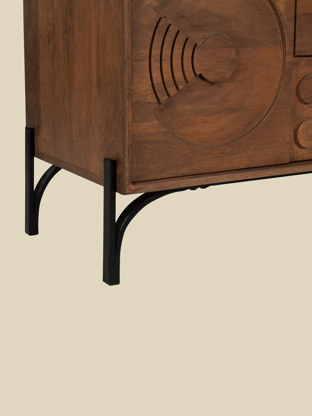 Bastian Mango Wood Media Unit