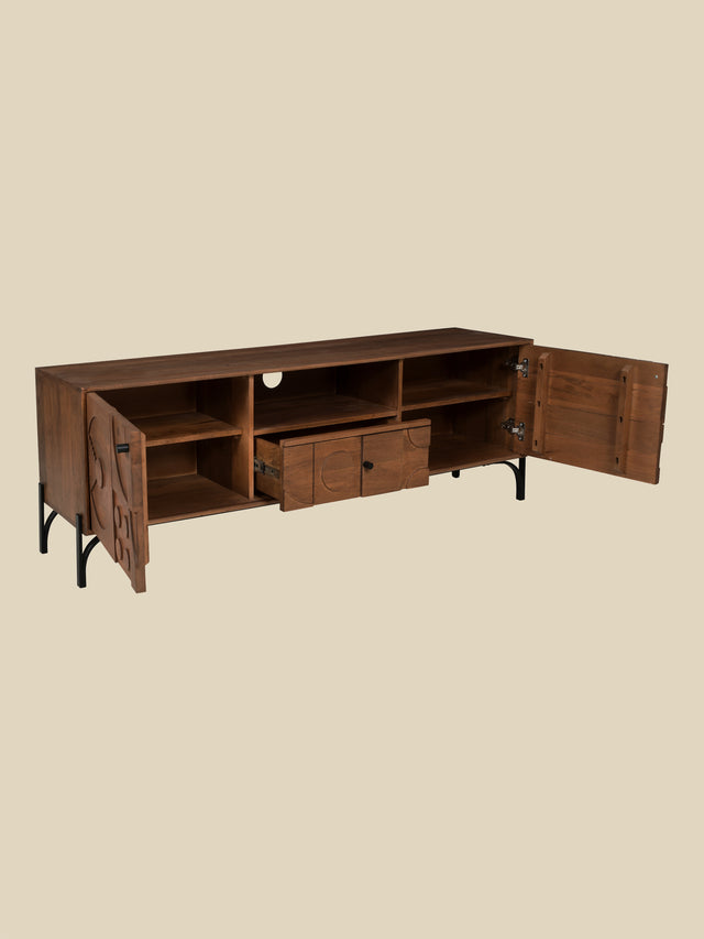 Bastian Mango Wood Media Unit