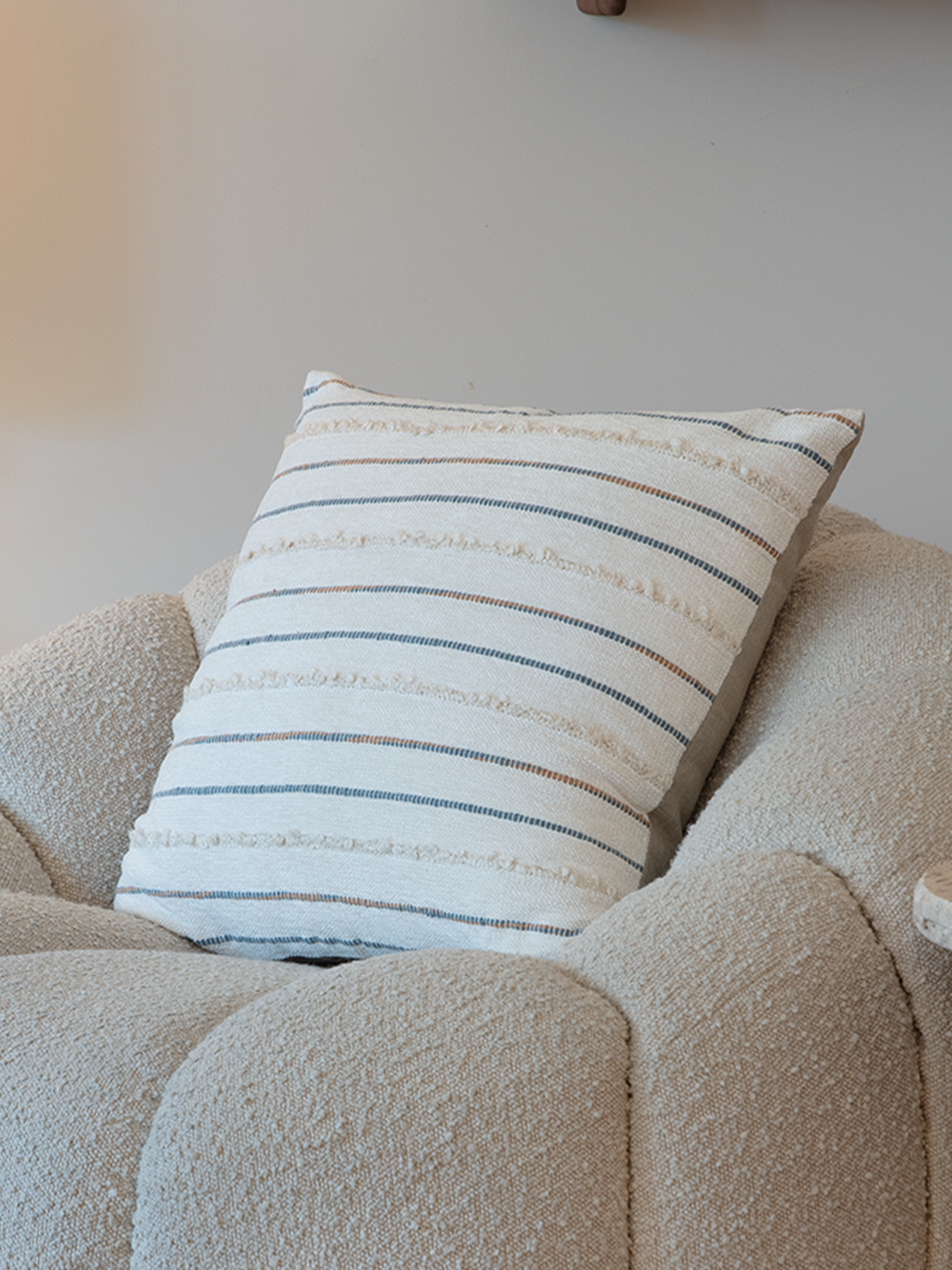 Neutral Glory Hand-woven Cushion