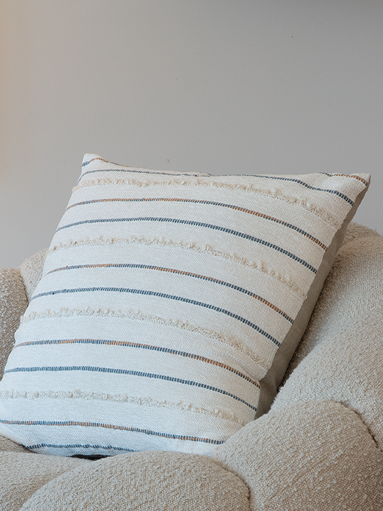 Neutral Glory Hand-woven Cushion