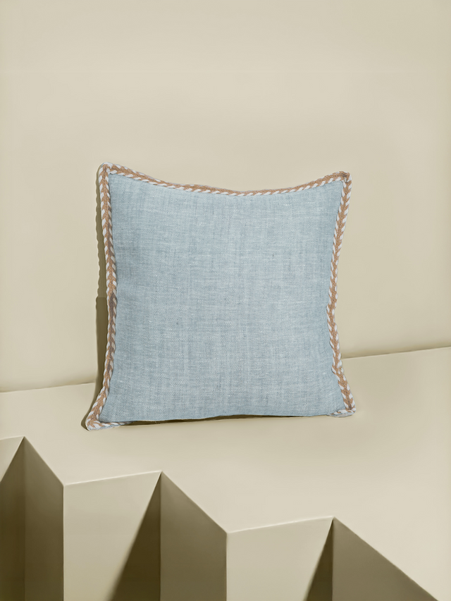 Hamir Blue Hand-woven Cushion